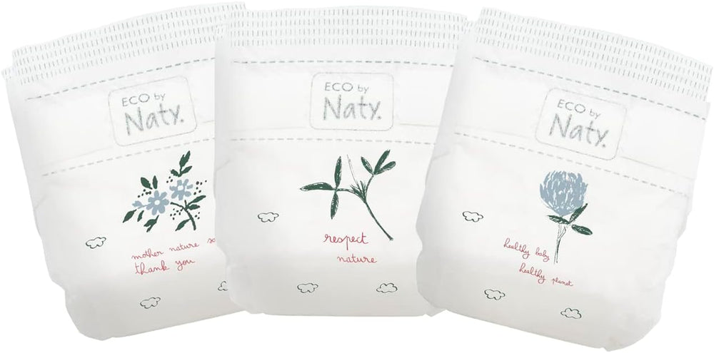 Eco by Naty Premium Wegwerfwindeln für empfindliche Haut, Größe 5, 11-25 kg, (1 x 22 Stück)