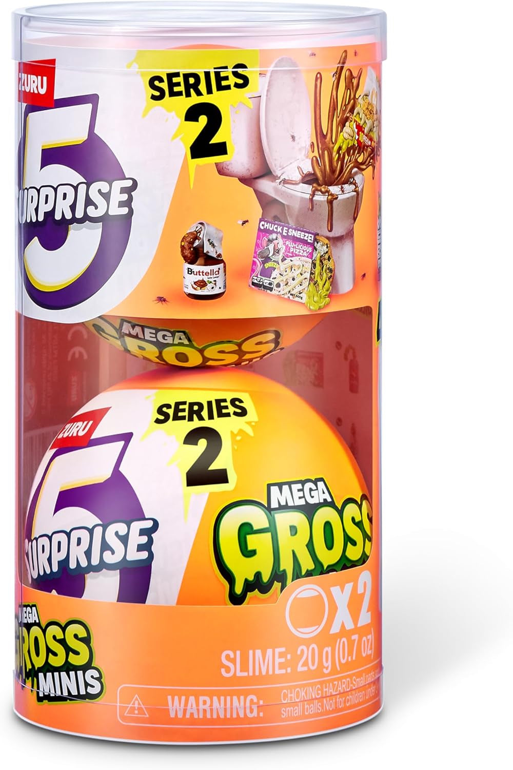 5 Surprise 77568 Capsule Gross Mega Gross Minis Serie 2 von ZURU, 2 Kapseln Actionfiguren Naty Shop