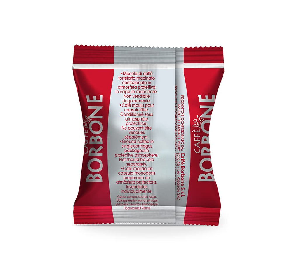 Caffè Borbone Respresso, Rote Kaffeemischung - 50 Kapseln - Kompatibel mit Nespresso®* Haushalts-Espressomaschinen