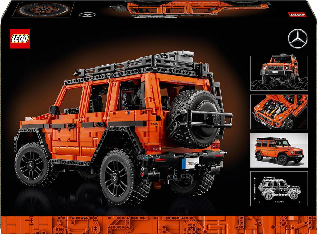 LEGO Technic Mercedes-Benz G 500 Professional Line, set de construcție cu model de mașină G-Class, cadou pentru adulți, set de vehicule de lux de teren, obiect de colecție Mercedes, mașină de jucărie 42177 Seturi de constructie Besuche den LEGO-Store