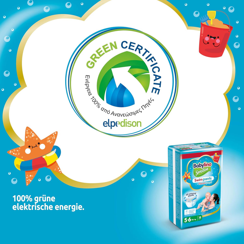 Windeln Sensitive Badehosen, für Meer und Pool, Größe 5-6 (über 14 kg), 84 Stück