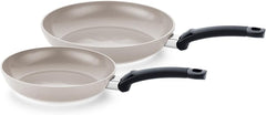 Fissler Ceratal Classic 2-teiliges Set, Aluminium, mit Keramikbeschichtung (24+28 cm), Antihaftbeschichtung – Induktion, grau Töpfe und Pfannen Naty Shop Set 24+28 cm