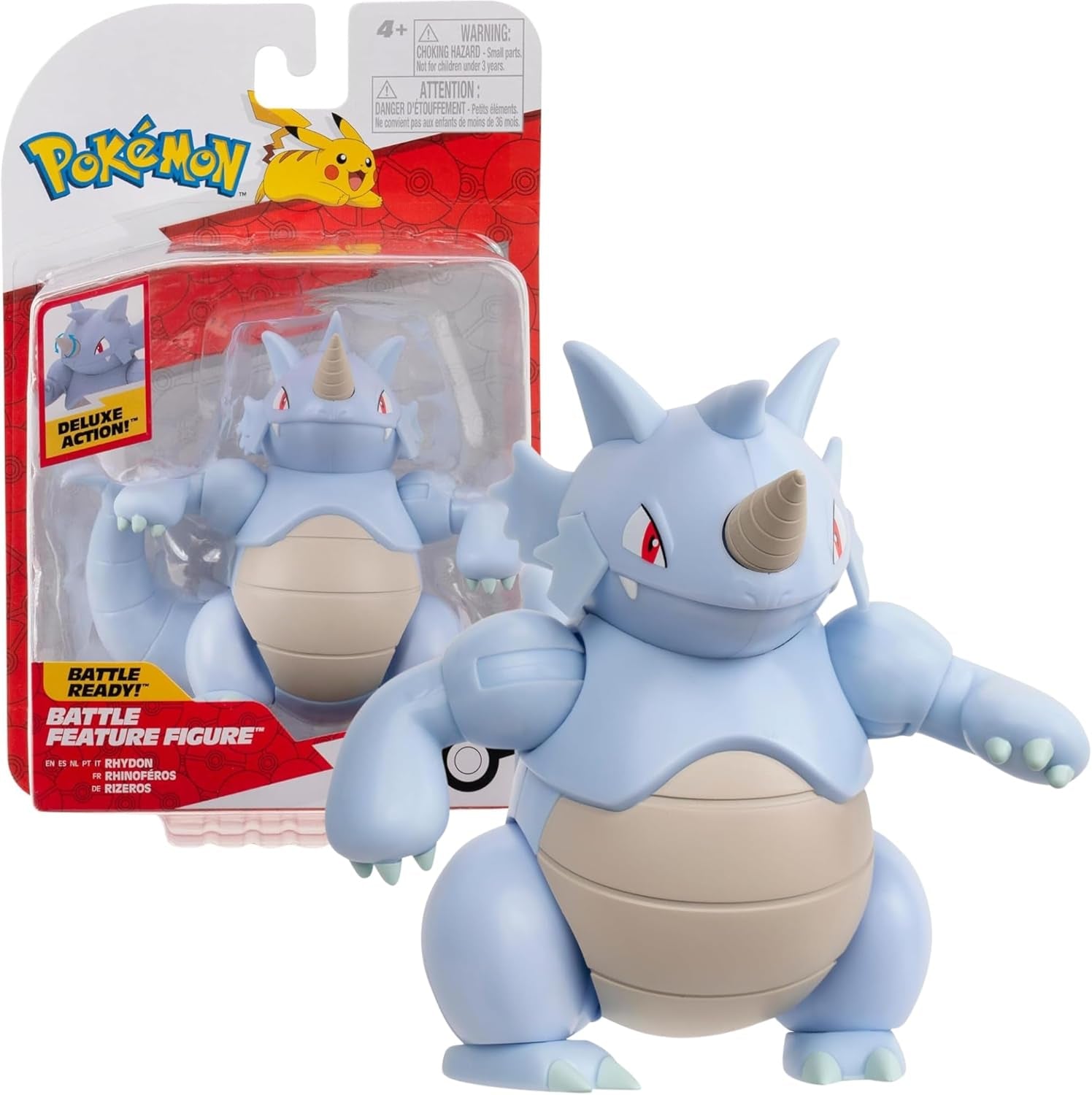 Pokémon PKW3418 – Battle Feature Figure – Rizeros Offizielle Actionfigur 11,5 cm Actionfiguren Naty Shop Standardtitel