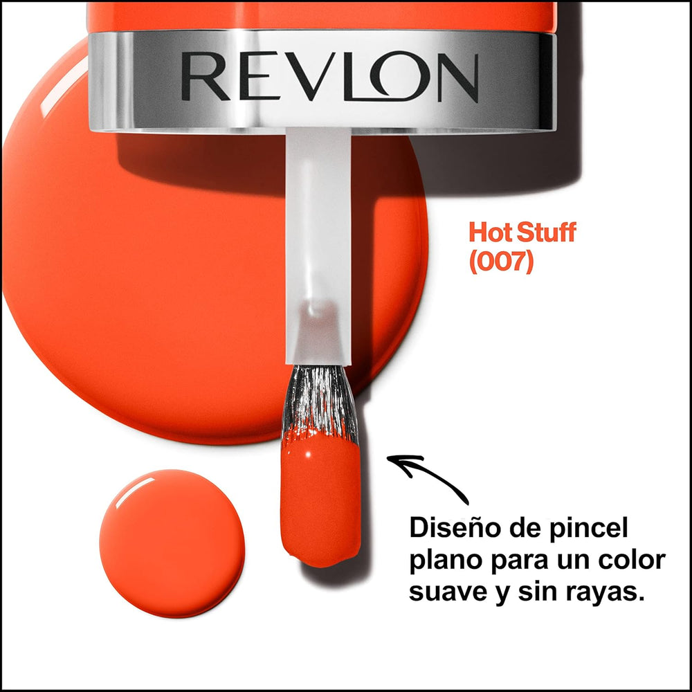 Revlon Ultra HD Snap Nagellack, langlebig, vegane Formel, schnell trocknend, einschichtig, volle Deckkraft, Farbe (8 ml), Hot Stuff (007), Unisex