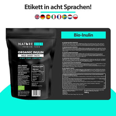 Nature Diet - Bio-Inulin 1 kg | Aus Agave | Natürliches Präbiotikum Süßstoffe Naty Shop