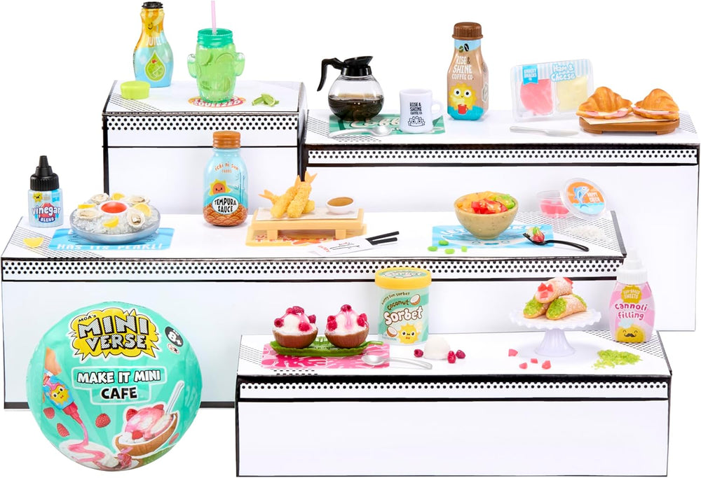 MGA's Miniverse Make It Mini Cafe Serie 6 – Mini-Sammlerstücke aus Harz zum Selbermachen und Ausstellen, mit Nachgebildeten Zutaten, Nicht Essbar – für Sammler und Kinder ab 8 Jahren