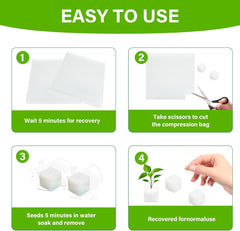 Steinwolle, Anzucht-Steinwolle, 2 Stück, Hydrokultur-Schwamm, 200 Stück nach dem Schneiden – Alternative für Gewächshaus, Samenkeimung und Heimgemüse