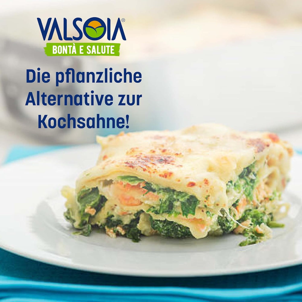 Condisoia-Creme, ideale Kochcreme für Menschen mit Laktoseintoleranz, Veganer und Vegetarier, vielseitig in der Küche einsetzbar, 6 x 200 g