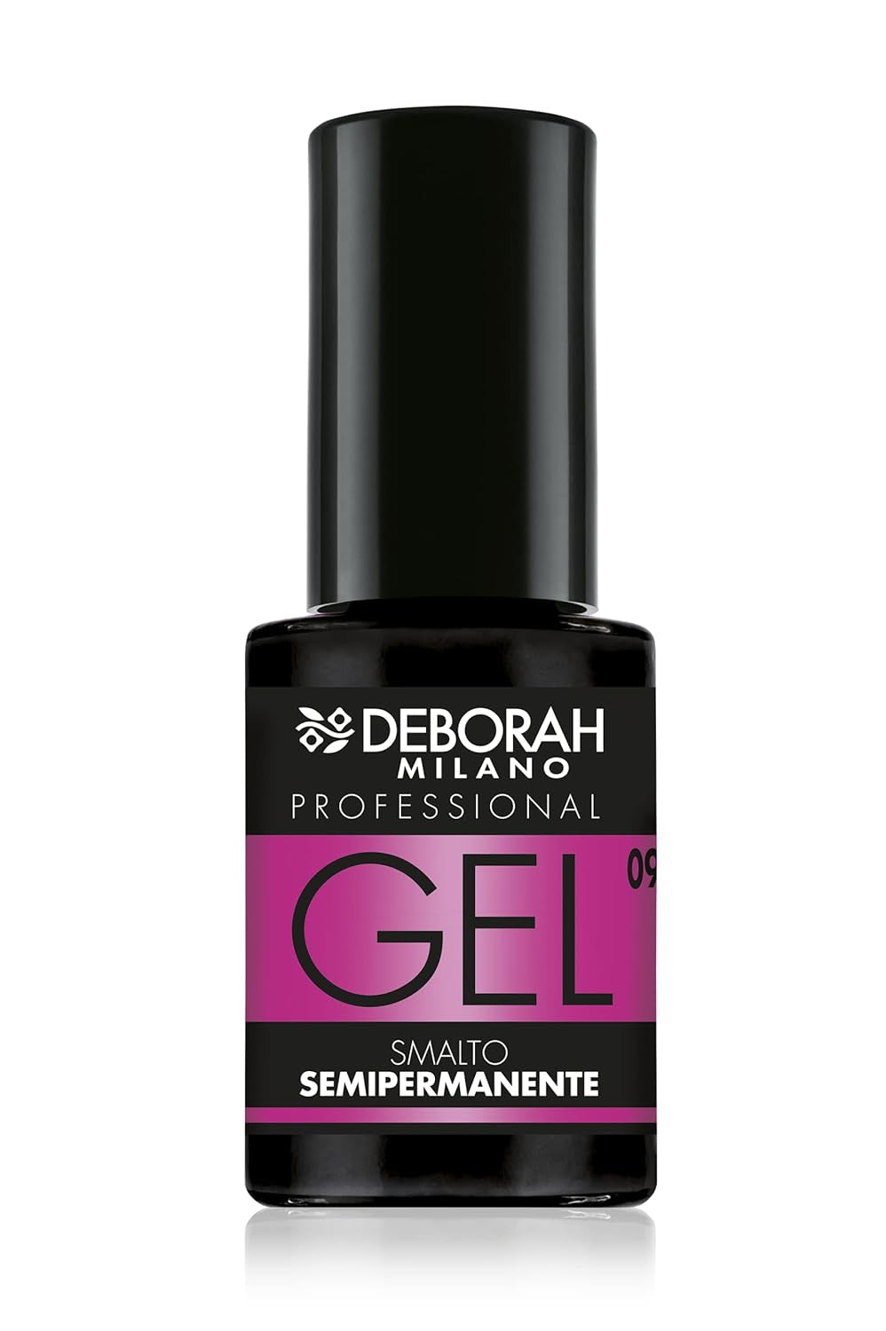 Milano Professional semipermanenter Nagellack, Nr. 21 Burgunderrot, volumengebender Effekt, lang anhaltend, für intensive und glänzende Nägel, 4,5 ml