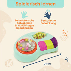 B. toys - Jucărie pentru copii pentru scaun înalt - Jucărie cu ventuză cu muzică, lumini, sunete - Jucărie senzorială - Jucărie pentru copii cu activitate motorie - de la 6 luni - Whirly Pop Jucarii Bebe Naty Shop