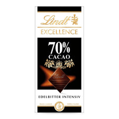 Lindt EXCELLENCE 70 % Kakao – dunkle Schokolade, 100-Gramm-Tablette Naty Shop Standardtitel