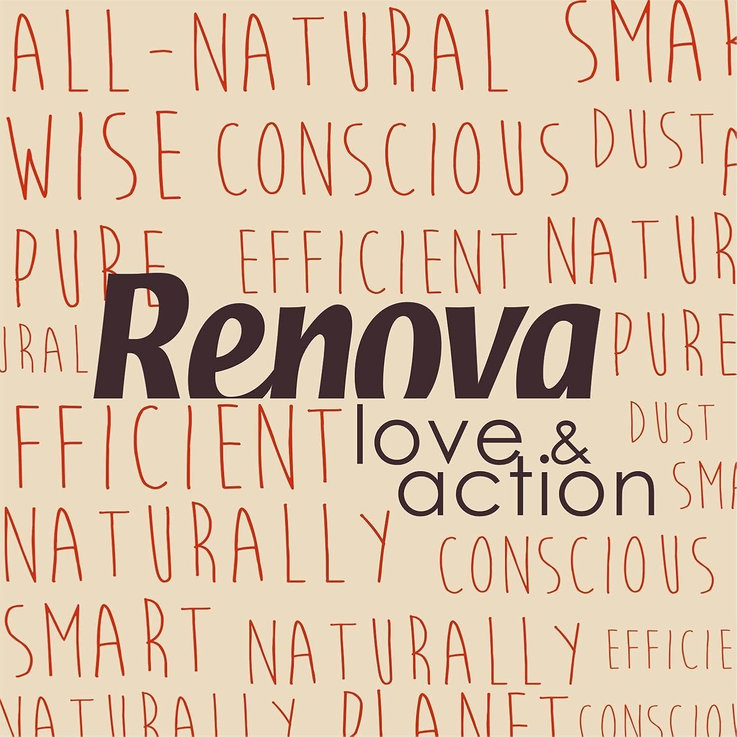 Hârtie igienică Renova Jumbo Love&Action, 12 role premium, 90 M, hârtie kraft, 2 straturi, certificată FSC & Ecolabel