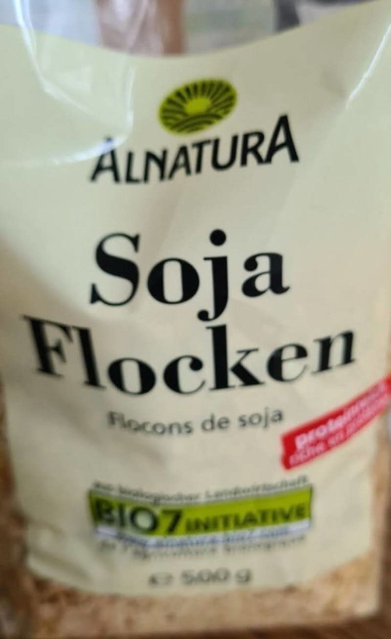 Bio-Sojabohnenflocken, 500 Gramm Cereale Naty Shop