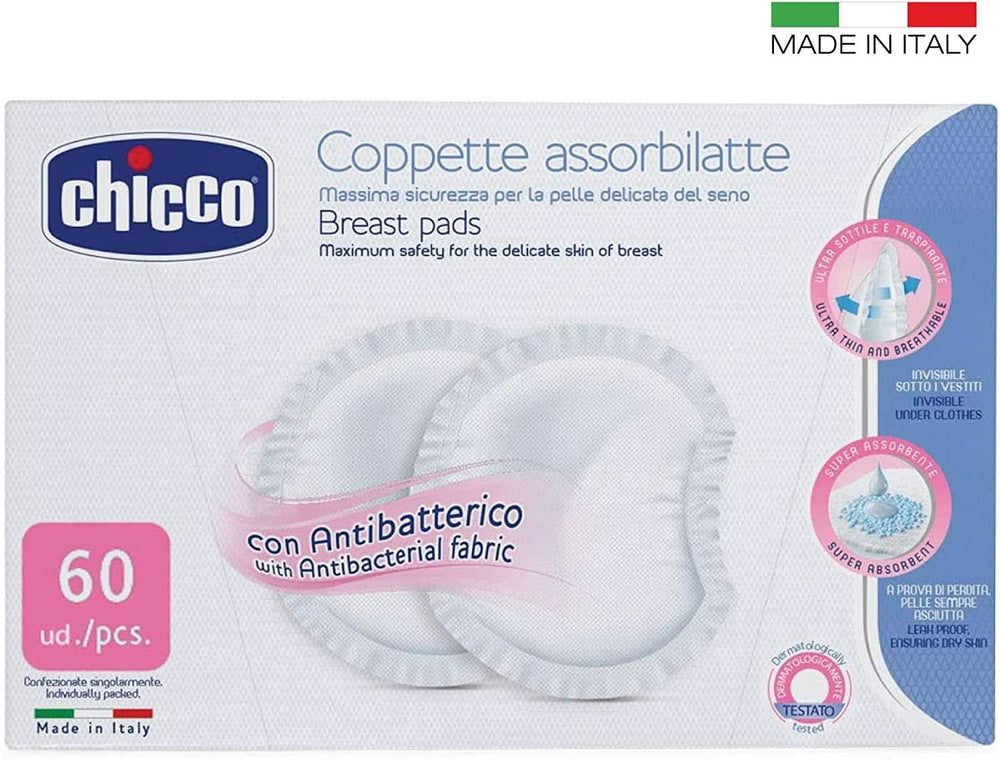 Chicco Naturalfeeling Antibakterielle Tampons, 60 Stück Lebensmittel- und Stillzubehör Bebe Naty Shop