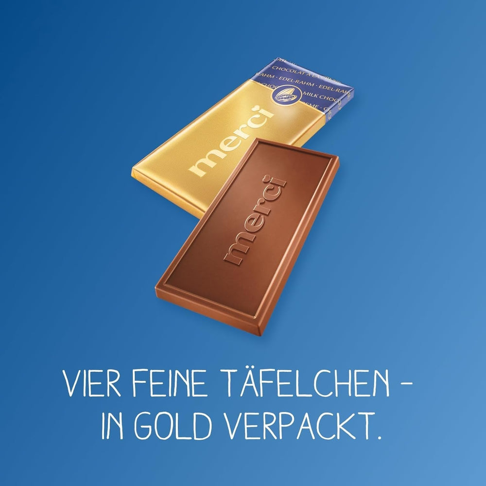 Merci Feincreme-Schokoriegel, 100 Gramm Naty Shop Chocolates