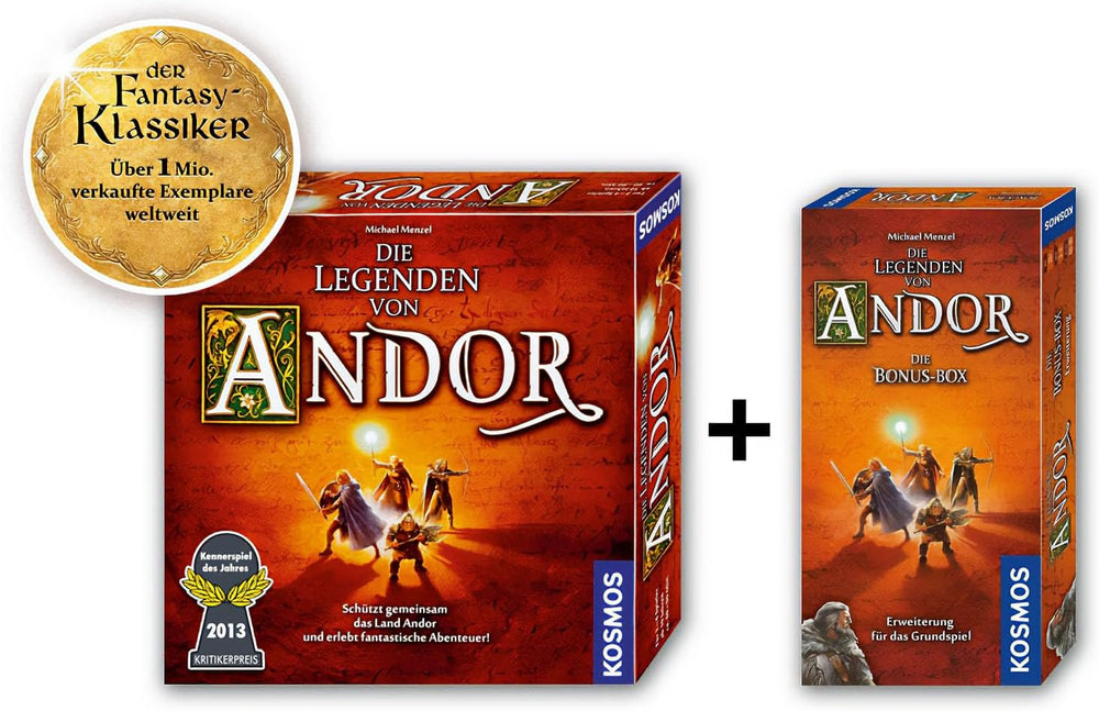 Kosmos 684358 Andor – Bonus Box, eine abwechslungsreiche Erweiterung zum Fantasy-Klassiker Legends of Andor, ab 10 Jahren