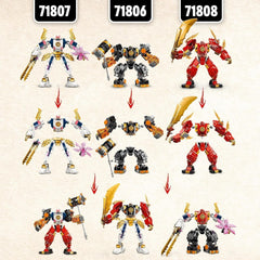 LEGO NINJAGO Mech-ul tehnologic al lui Sora, jucărie cu figurine de acțiune pentru copii, set ninja cu figurine, inclusiv Sora, mech pentru personalizare, cadou pentru băieți și fete cu vârsta de 7+ 71807 Seturi de constructie Besuche den LEGO-Store