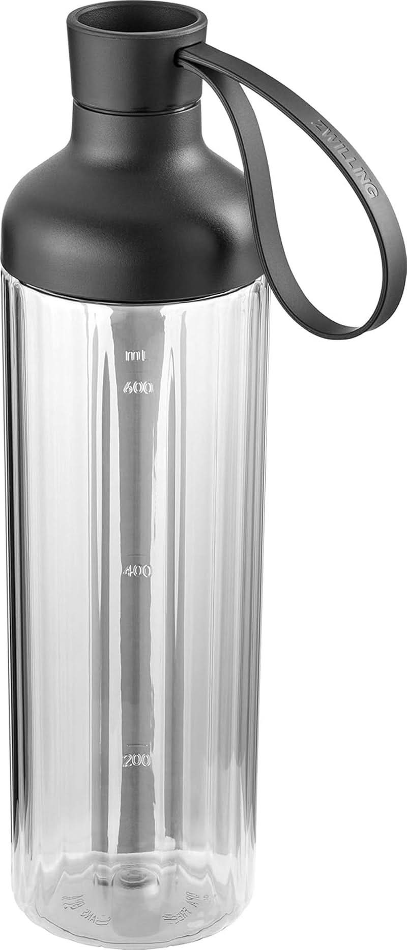 ZWILLING Standmixer, Smoothie Maker, inkl. Trinkflasche mit Verschluss, 600 ml, 300 Watt, Edelstahl/Kunststoff, Schwarz Kitchen Naty Shop Zubehör Trinkflasche