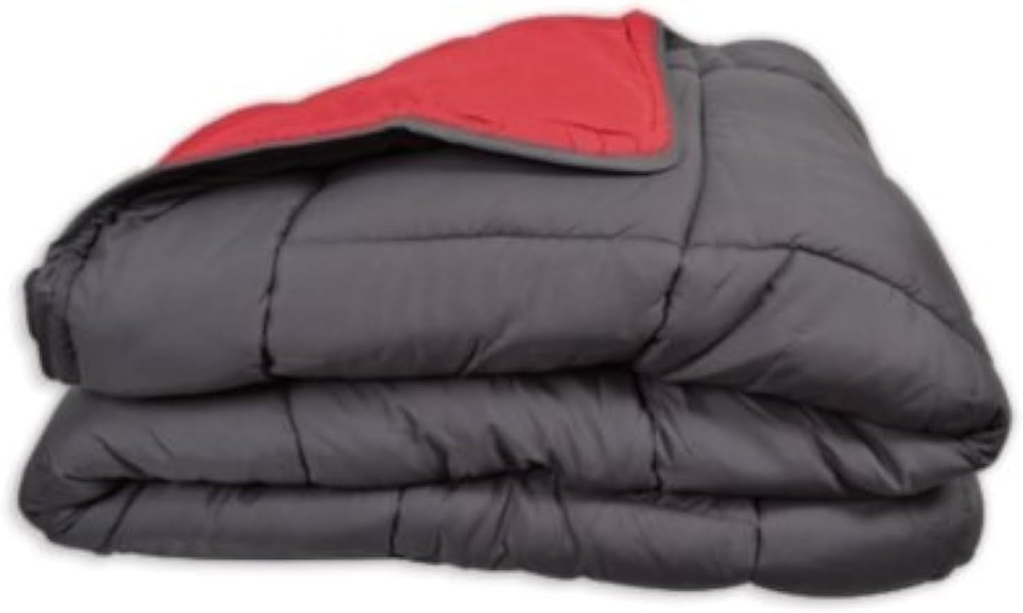 Calgary Bettbezug Polyester grau/rot, Polyester, grau/rot, 200 x 140 x 1 cm. Bettdecken und Steppdecken Naty Shop 220 x 160 x 1 cm