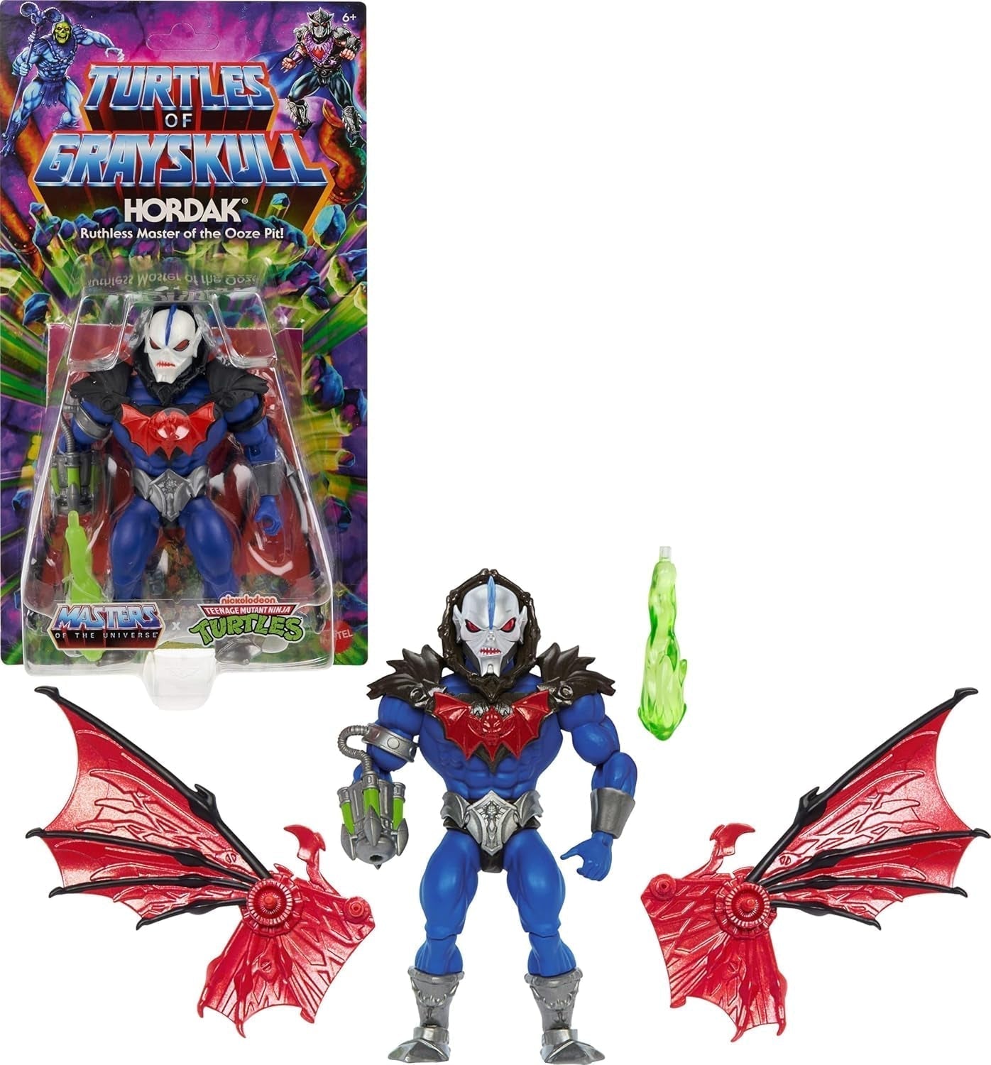 MASTERS of the UNIVERSE Action Figures - Colecție cu He-Man și Skeletor, 14 cm, 16 articulații, ambalaj retro, broșură mini-comic, pentru colecționari și copii de la 6 ani, HKM77 Action figures Naty Shop Hordak