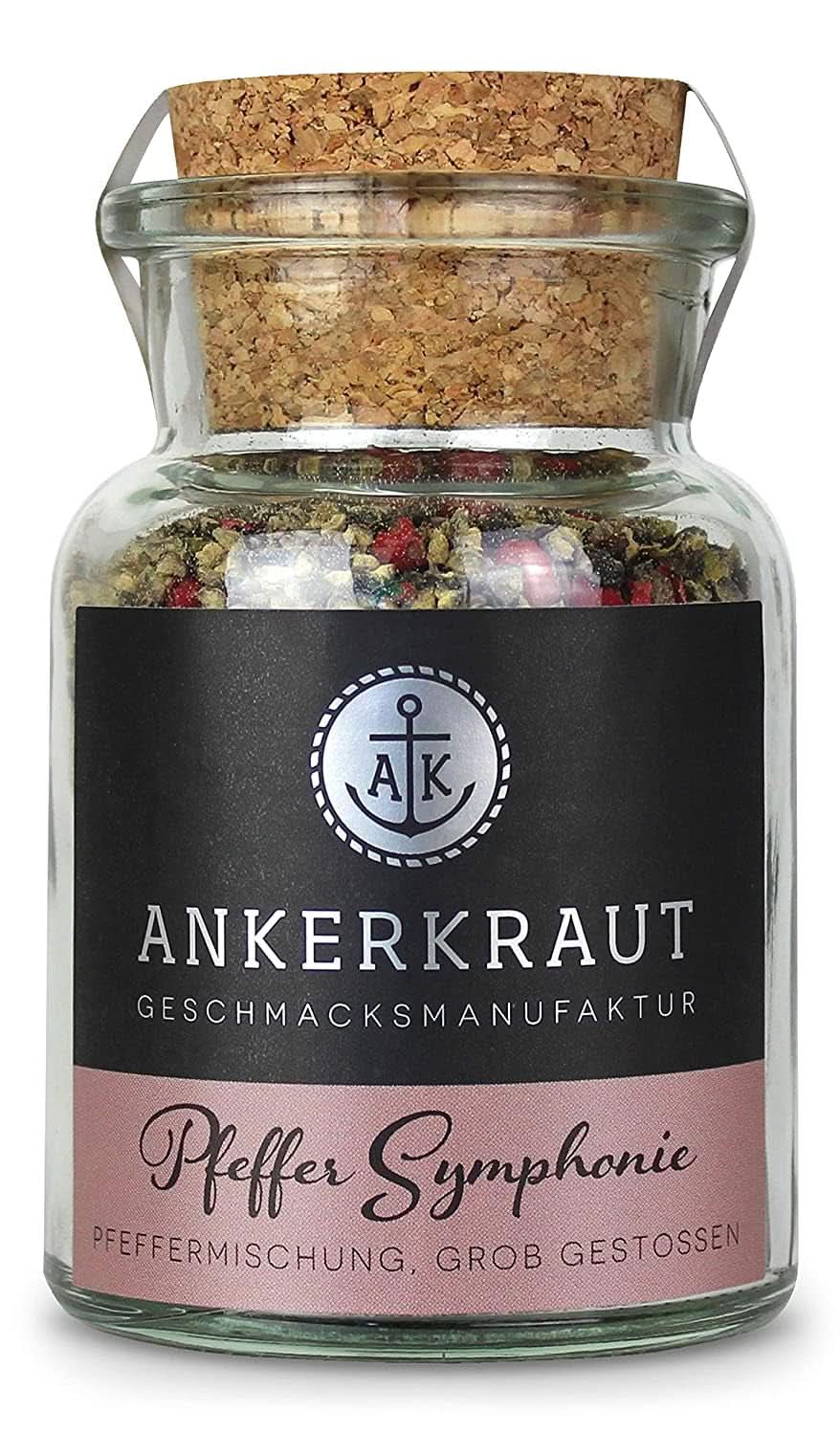 Ankerkraut Symphonie, Pfeffermischung zum Würzen mit Aroma und Geschmack, 140 Gramm Naty Shop Spices Ground 70 Gramm