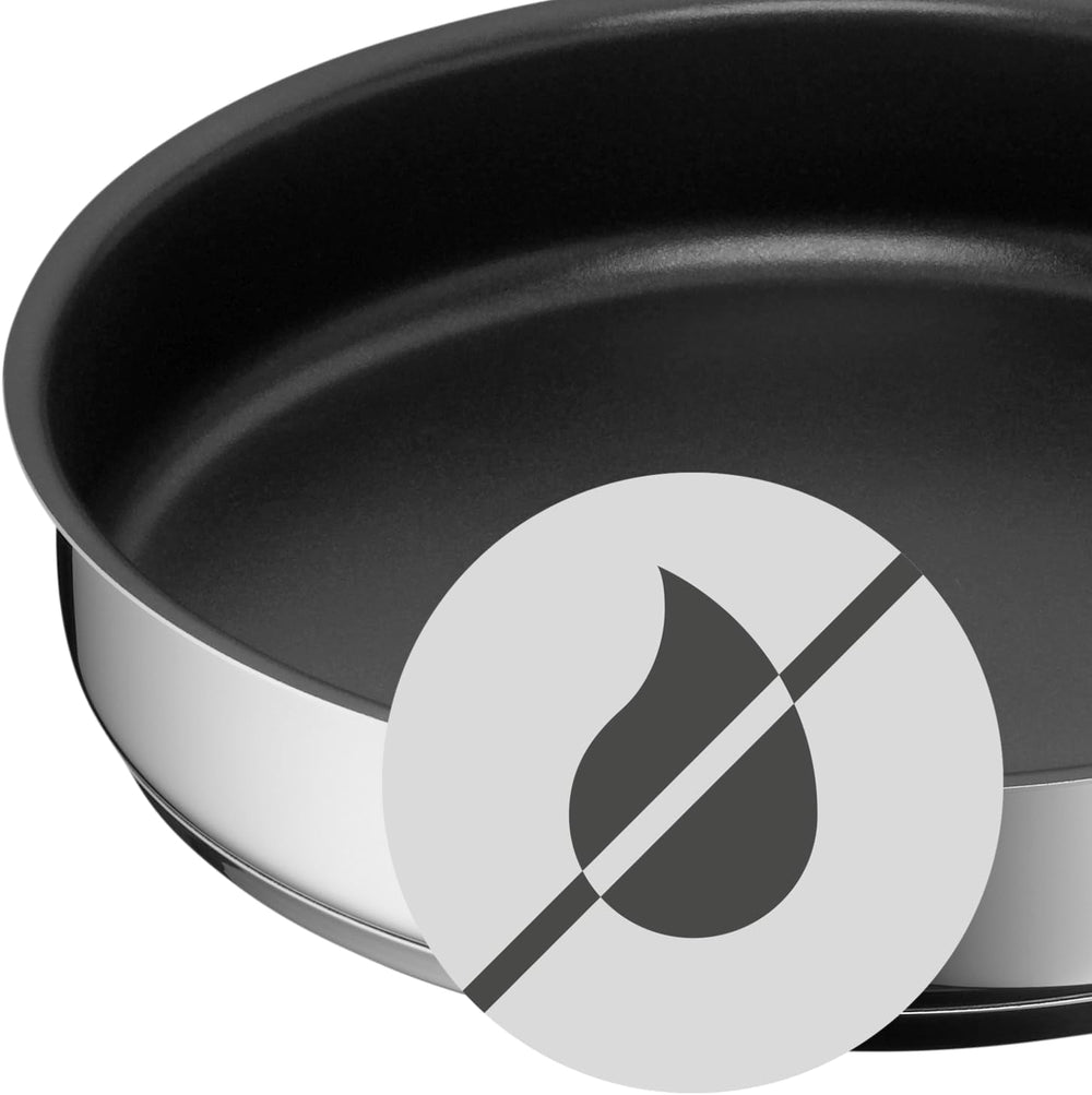 WMF Mini kleine Bratpfanne mit Deckel 18 cm, Cromargan aus poliertem Edelstahl, Induktion Töpfe und Pfannen Naty Shop