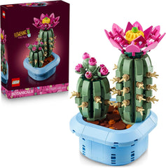 LEGO Botanicals Blühender Kaktus – Set mit Kunstpflanze mit 2 Kakteen & künstlichen Blüten – DIY Deko – Giftidee zum Geburtstag für Mädchen ab 9 Jahren & Erwachsene Pflanzenliebhaber – 11509