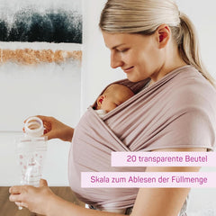 ELANEE Muttermilchbeutel, Aufbewahren & Einfrieren Von Muttermilch, Geschmackneutral Und Vorsterilisiert, Doppelter Sicherheitsverschluss, 20 Stück, Mit Standfuß (711-00) Babynahrung und Stillzubehör Naty Shop
