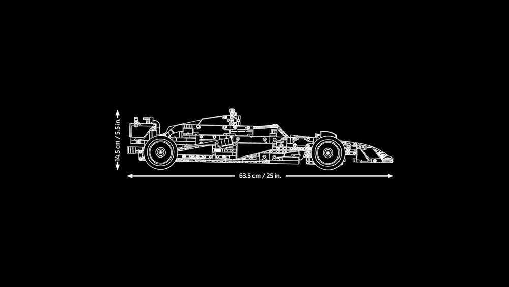 LEGO Technic Oracle Red Bull Racing RB20 F1 Rennauto Modell - Formel 1 Bauset zum Sammeln - V6-Motor, Getriebe, Lenkung & DRS im Maßstab 1:8 - Giftidee für Erwachsene & Teenager 42206