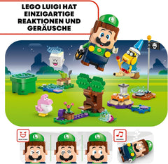 LEGO Super Mario Abenteuer mit dem interaktiven Luigi, Nintendo Geschenk für Jungen, Mädchen und Gamer ab 6 Jahren, Abenteuer-Spielset für Kinder mit rosa Baby Yoshi 71440