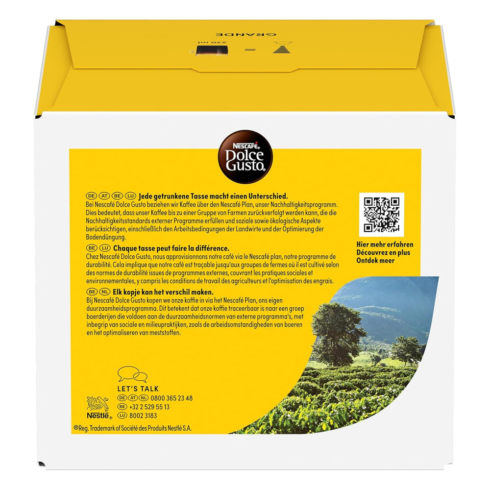NESCAFÉ DOLCE GUSTO Grande Kaffeekapseln 3er Vorratspack (3 x 30 Kapseln)
