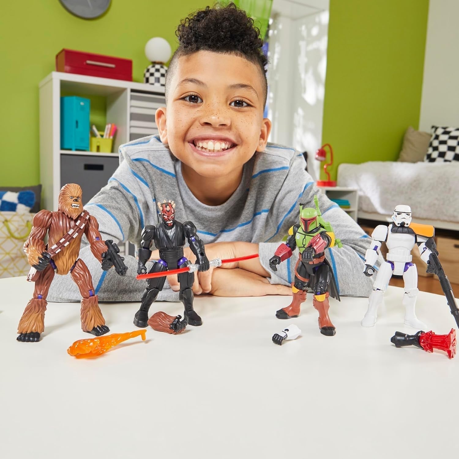 Star Wars Mixmashers Boba Fett Personalizabil Mix-And-Match Action Figure & Accesorii Action figures Naty Shop