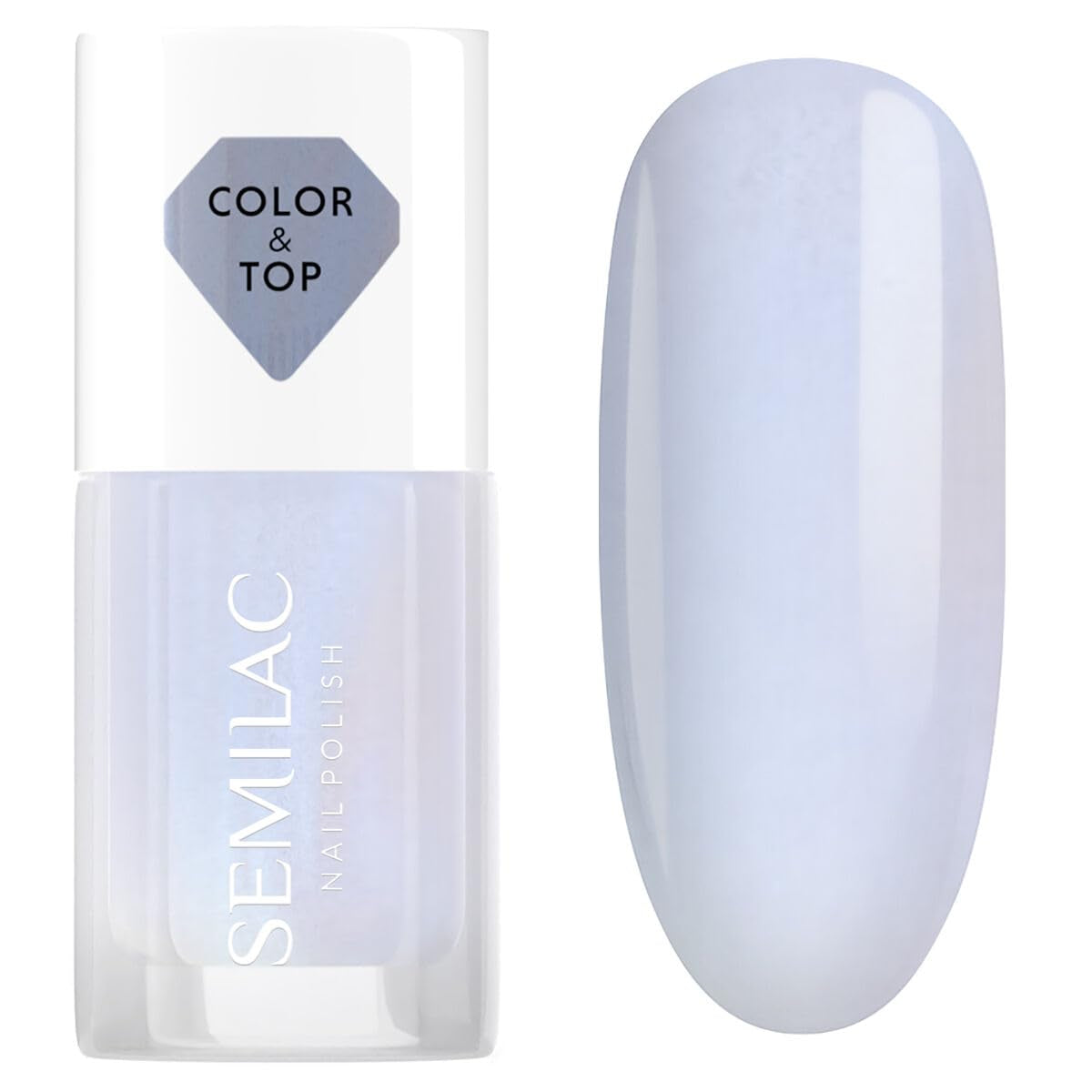 Nagellack Semilac Top Classic BLUE HOLO GLAZED 7 ml