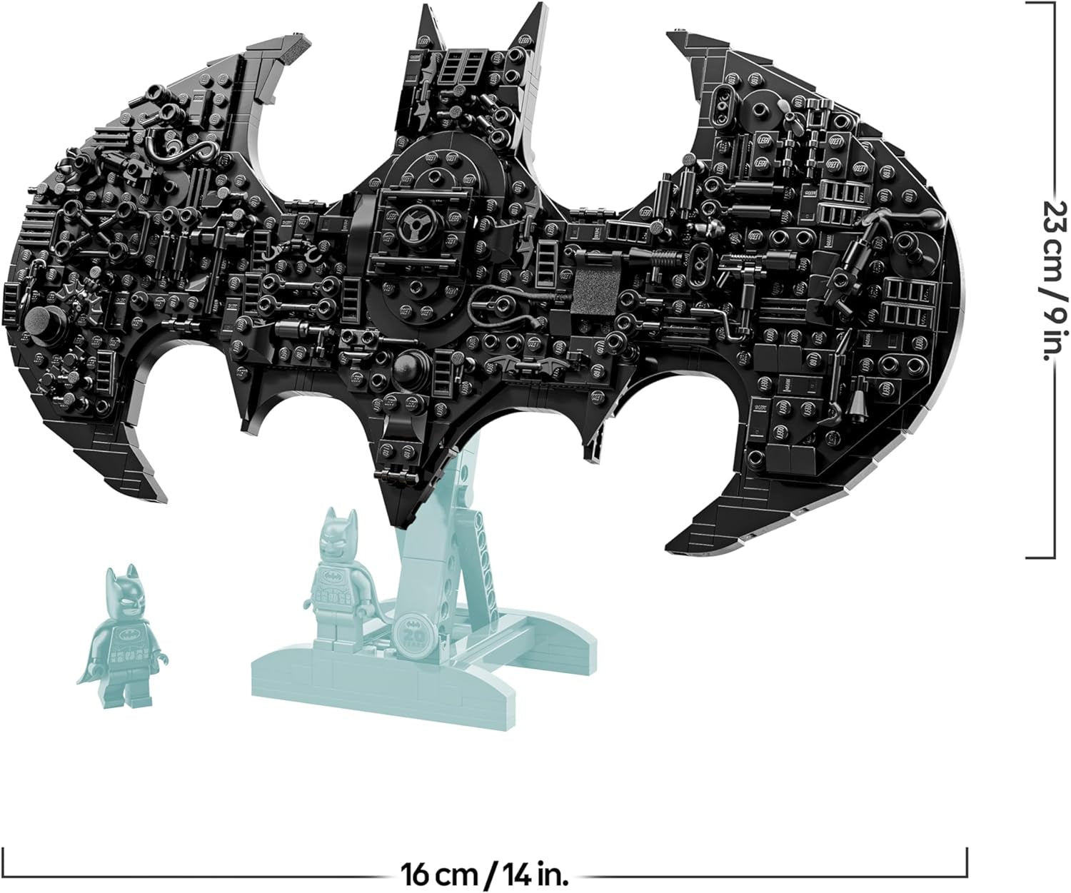LEGO DC Batman: Batman Logo – Superhelden Spielzeug mit Minifiguren – Kreativer Modellbau für Jungen und Mädchen – DIY Deko für Kinderzimmer – Geschenk für Fans ab 12 Jahren – 76330