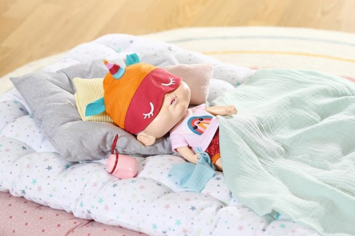 Baby Robin, 30 cm große Babypuppe mit beweglichen Augen und lustigen Soundfunktionen, inklusive Shirt, Hose, Mütze, Strampler, Flasche und Schnuller, 905586 Zapf Creation