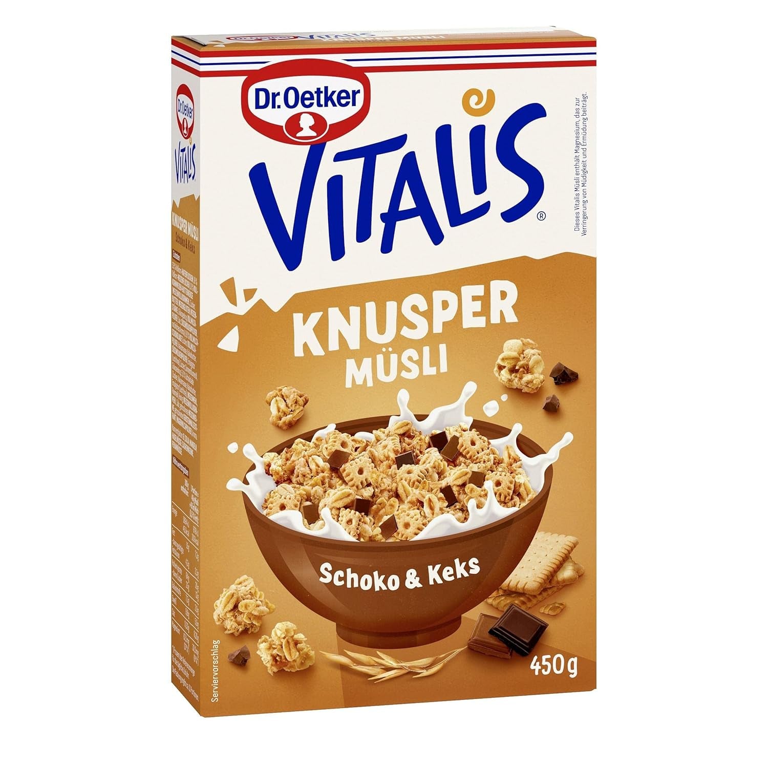 Dr. Oetker Vitalis Classic Knuspermüsli: Großpackung knuspriges Frühstücksmüsli mit Rosinen, 1 Packung, 1,5 kg