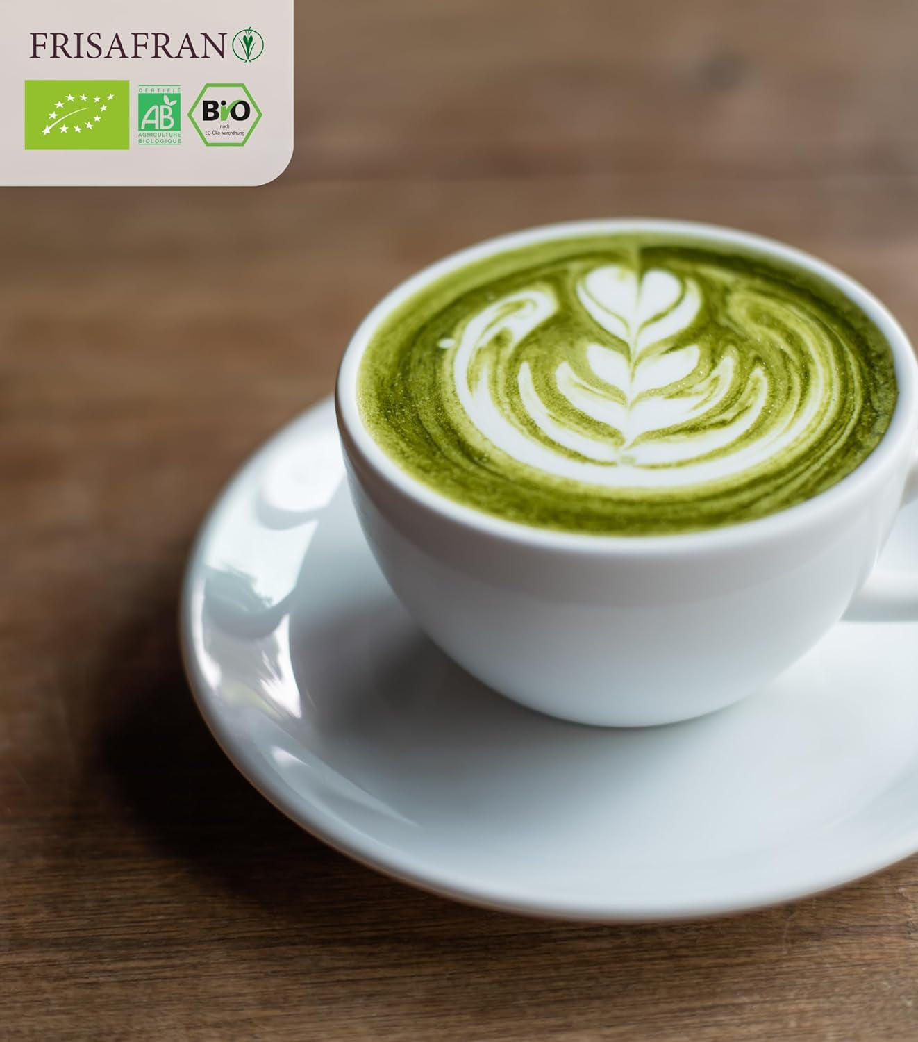 FRISAFRAN | Ceai Matcha organic 50G | Ceai organic pudră | 100% natural | Ceai verde Matcha organic pudră | Calitate ceremonială | Cultivat în Japonia | Detox vegan | Băuturi smoothie | Multivitamine | Detoxifiere