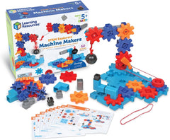 Learning Resources STEM Explorers Maschinenbauer, 50-teilig, ab 5 Jahren, Mint-Spielzeug, Mint-Bauspielzeug, Mint-Baukästen, Technikspielzeug, Spielzeug zum Selberbauen