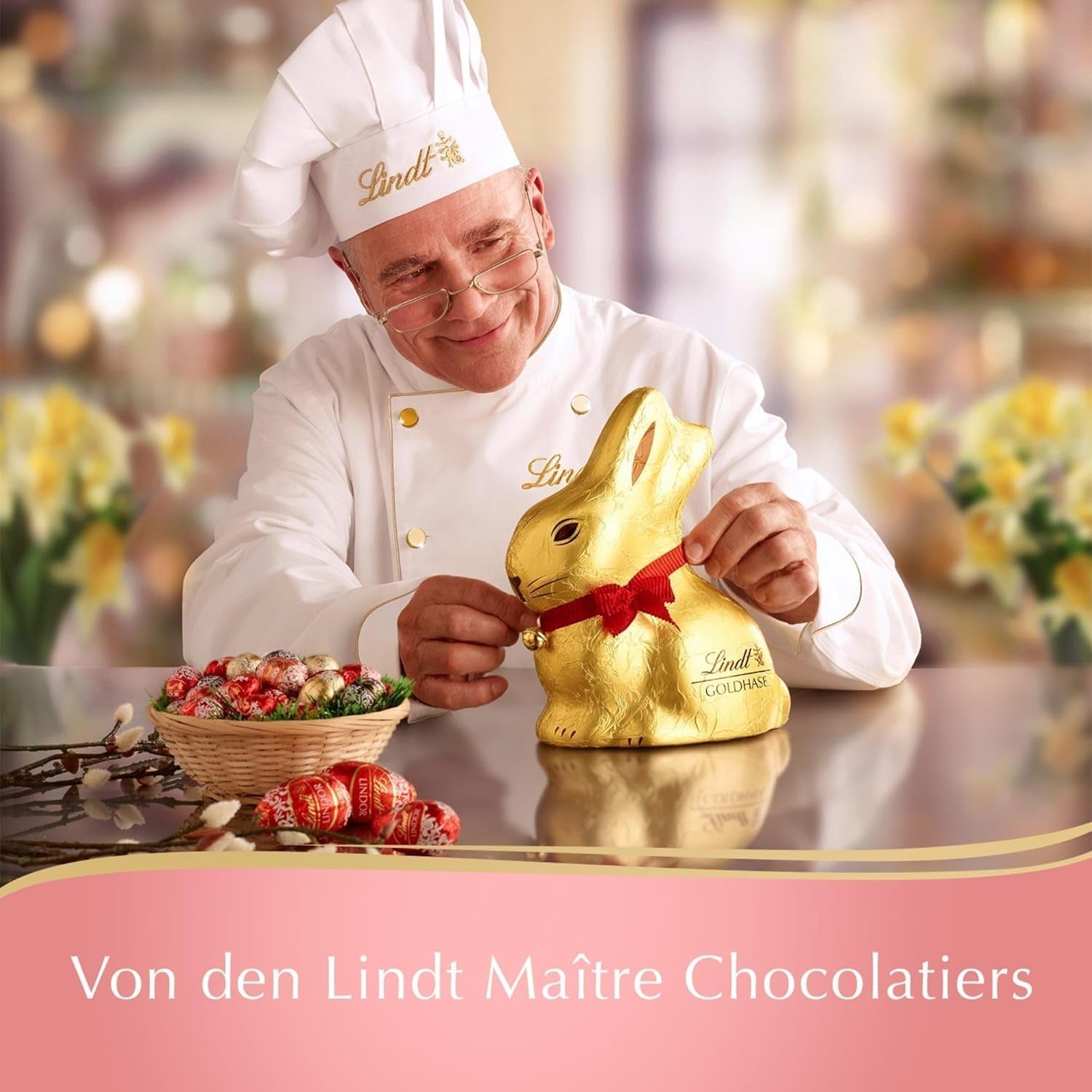 Lindt Schokolade Frühlings-Snacking Blätterkrokant | 100 G | Alpenvollmilch-Schokolade Mit Blätterkrokant | Oster Schokolade | Schokoladengeschenk | Ostereier | Schokoeier Naty Shop