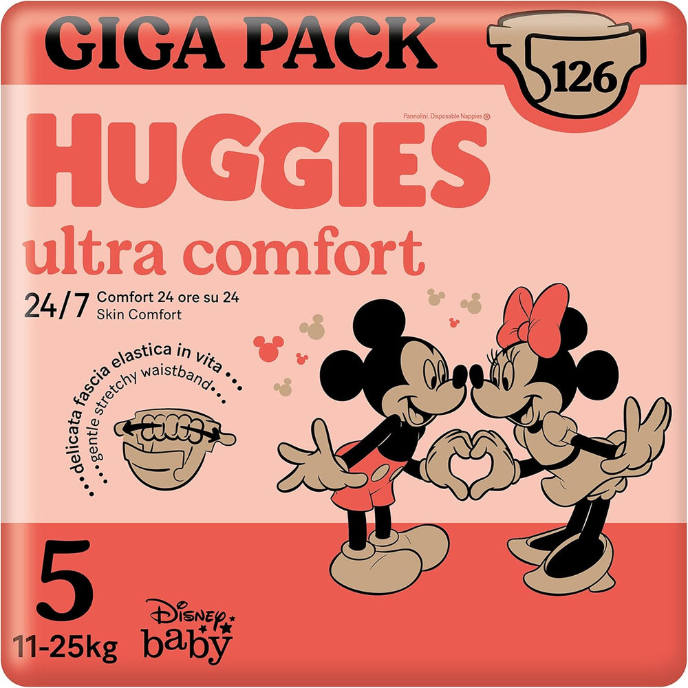 Huggies Ultra Comfort Windeln, Größe 3 (4-9 kg), Disney-Design, 168 Stück