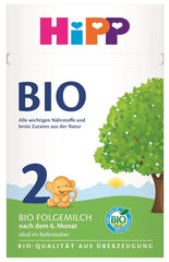 HiPP 2 Bio-Folgemilch (4 x 600g), nach 6 Monaten, mit Omega-3 (DHA, ALA), Calcium und einfach zuzubereitender Bio-Stärke, in bester Bio-Qualität
