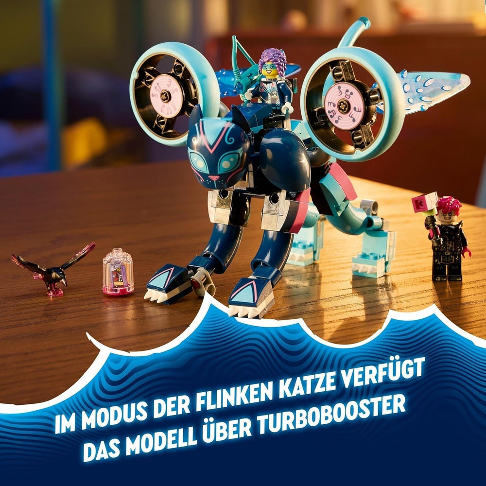 LEGO Dreamzzz Zoeys Katzenmotorrad 2-in-1-Geschenk für Kinder ab 7 Jahren Tiermodell-Bausteinspielzeug Motorrad-Fantasie-Spielset für Jungen und Mädchen 71479 Bausets Beuche den LEGO-Store