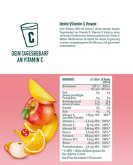 Mildes Multivitamin mit hohem C-Gehalt (1 x 1,5 l), 100 % Saft, Apfel, Orange, Acerola, Mango, 7 Vitamine, laut Gesetz kein zugesetzter Zucker, weniger Säure, vegane alkoholfreie Getränke von Naty Shop