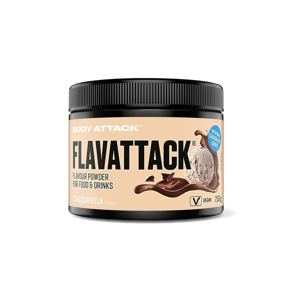 Body Attack Flavattack®, Double Choc Brownie, 250G / 83 Portionen Aromen Naty Shop 250 Gramm Stracciatella