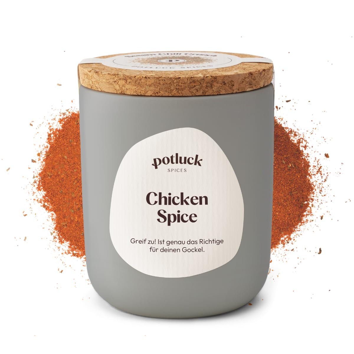 Potluck | Gewürzburger | Würzmischung im Keramiktopf | 100g | Vegan, glutenfrei und mit natürlichen Zutaten