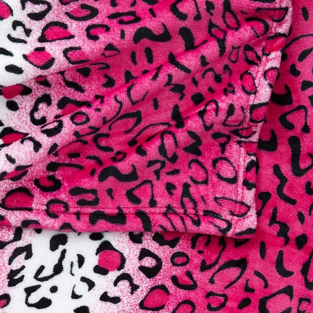 Home Must Haves Queen/King Zebra Giraffe Safari Tierdruck ganzjährig superweiche warme Couch-Überwurfdecke Bettgröße rosa Polyester rosa Leopard Steppdecken und Steppdecken Naty Shop
