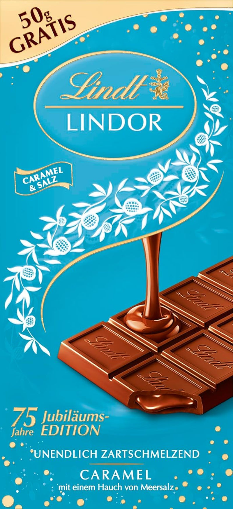 Lindt-Schokolade | LINDOR Beutel für Käsekuchen | 137g | 10 Milchschokoladenkugeln mit zartschmelzender Käsekuchenfüllung | Schokoladengeschenk