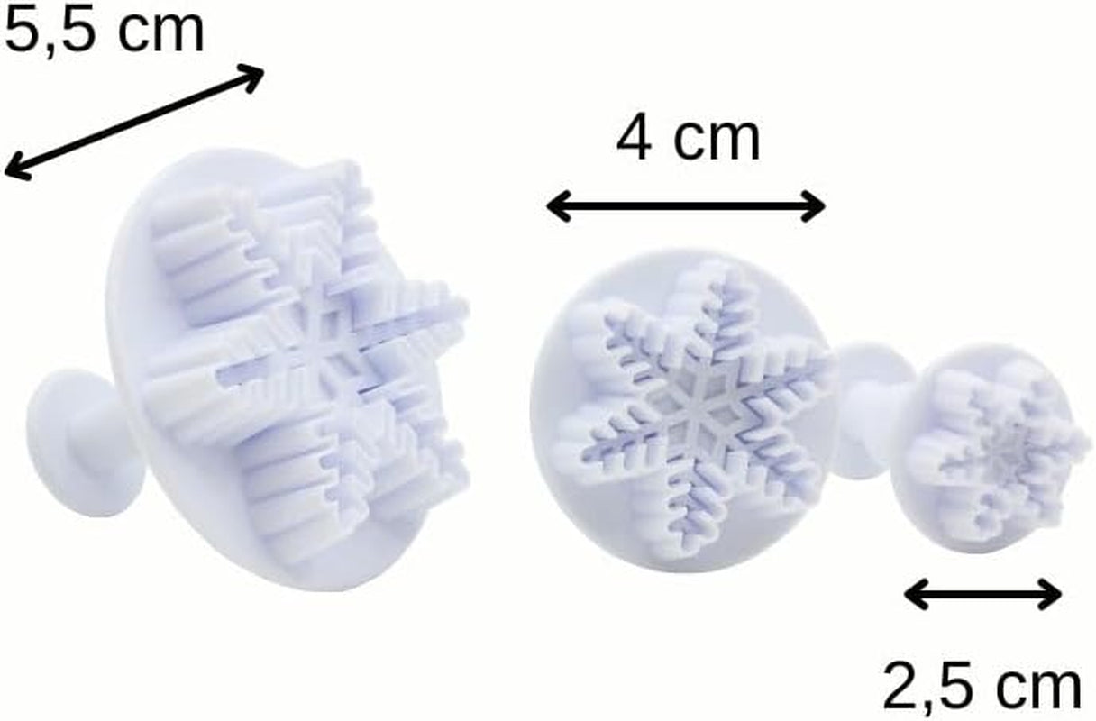 Forme de biscuiți Zenker 43076 cu fulgi de zăpadă 3,5 x 7 cm