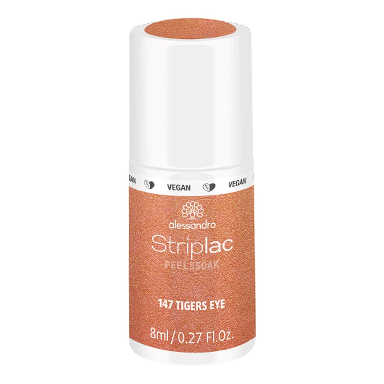 alessandro Striplac UV-Nagellack Flat White – Schonend und langanhaltend – Einfache Entfernung dank Peel-Off-Technologie – Vegan und tierversuchfrei – 8 ml