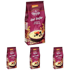hof Bio Haferflocken mit Beeren, 400g (4er Pack)